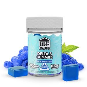 blue raspberry high potency delta 8 thc gummies