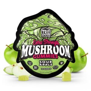sour apple extra strength mushroom gummies