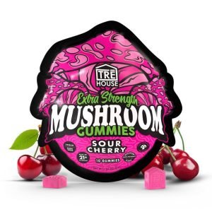 sour cherry extra strength mushroom gummies