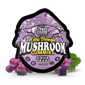 sour grape extra strength mushroom gummies