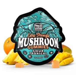 sour tropical extra strength mushroom gummies