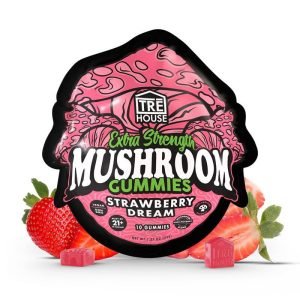 strawberry dream extra strength mushroom gummies